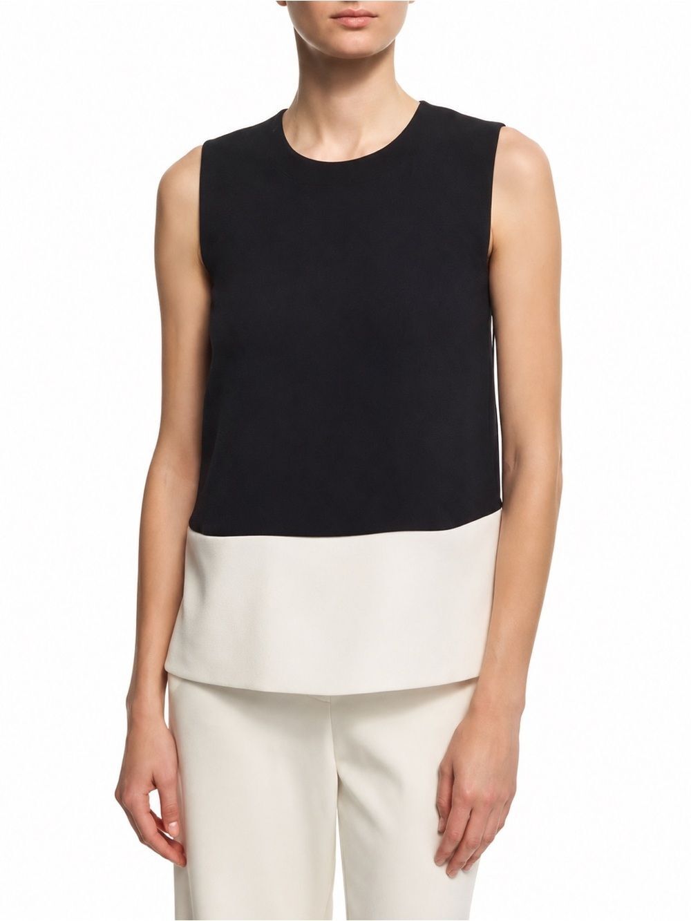 Theory Hodal C Compute Colorblock Sleeveless Top P